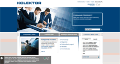 Desktop Screenshot of kolektor.si